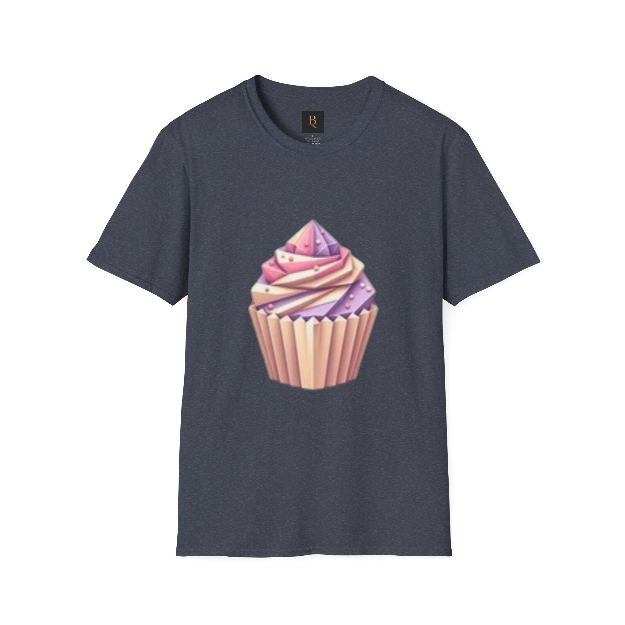 Cupcake Graphic Unisex Softstyle T-Shirt, Cute Dessert Tee, Birthday Gift, Foodie Apparel, Sweet Treat Lover Shirt