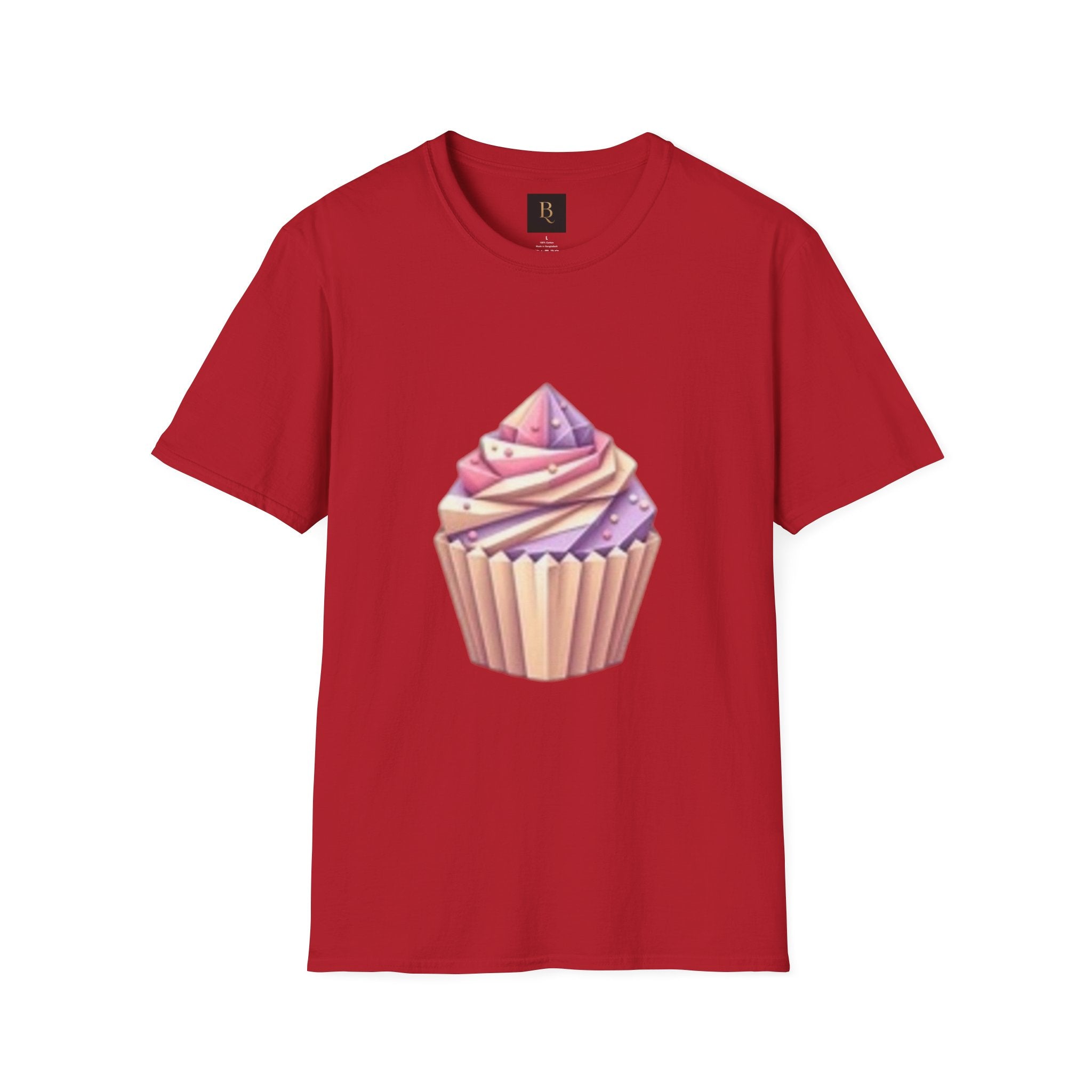 Cupcake Graphic Unisex Softstyle T-Shirt, Cute Dessert Tee, Birthday Gift, Foodie Apparel, Sweet Treat Lover Shirt