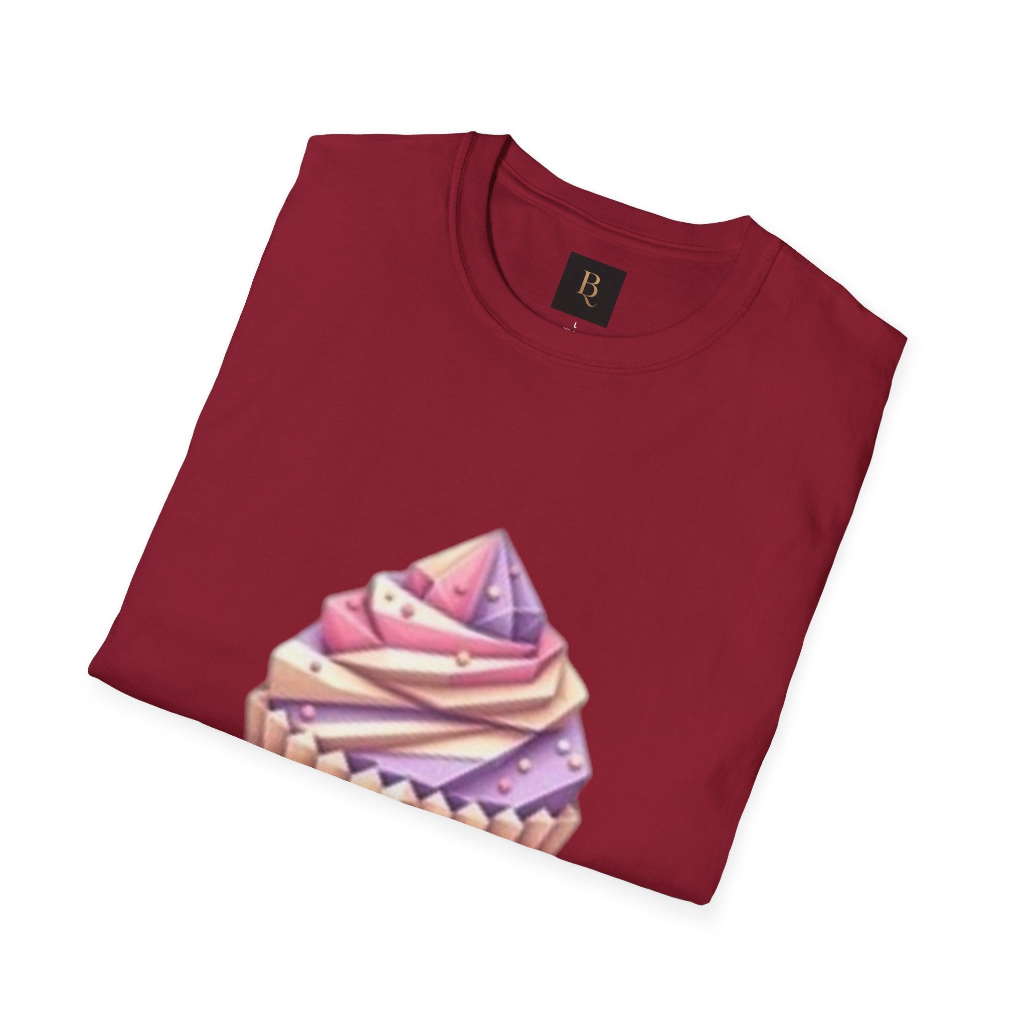 Cupcake Graphic Unisex Softstyle T-Shirt, Cute Dessert Tee, Birthday Gift, Foodie Apparel, Sweet Treat Lover Shirt