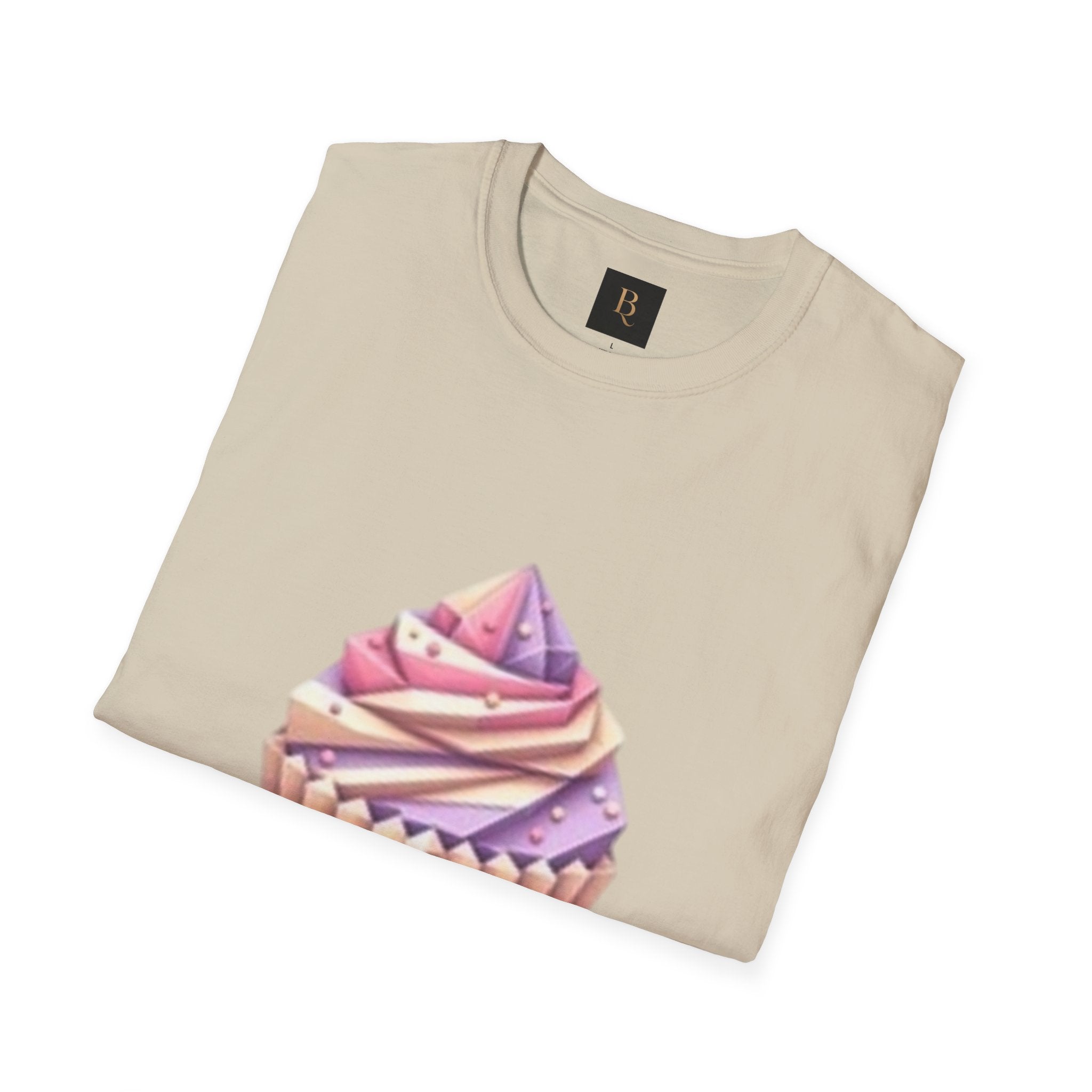 Cupcake Graphic Unisex Softstyle T-Shirt, Cute Dessert Tee, Birthday Gift, Foodie Apparel, Sweet Treat Lover Shirt