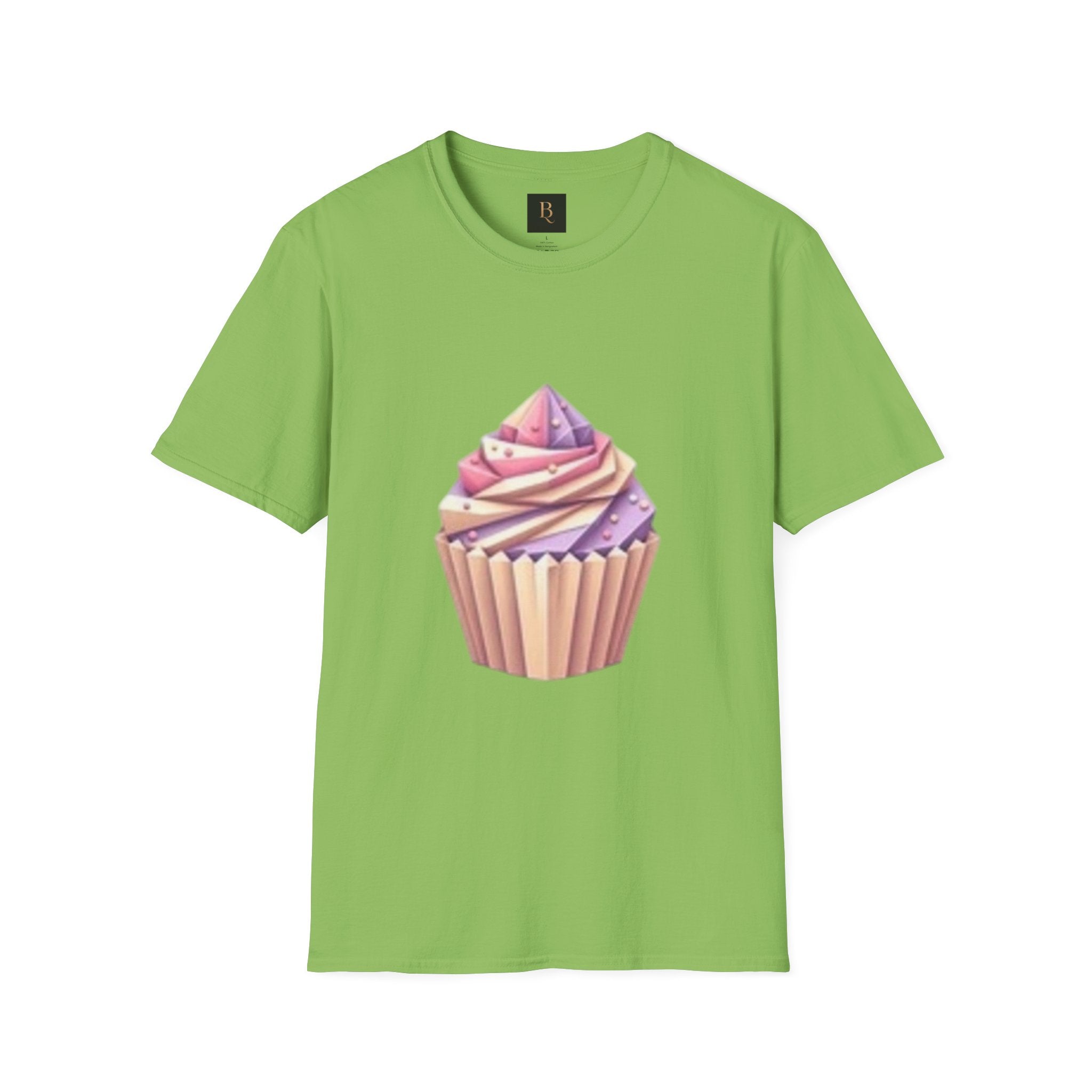 Cupcake Graphic Unisex Softstyle T-Shirt, Cute Dessert Tee, Birthday Gift, Foodie Apparel, Sweet Treat Lover Shirt