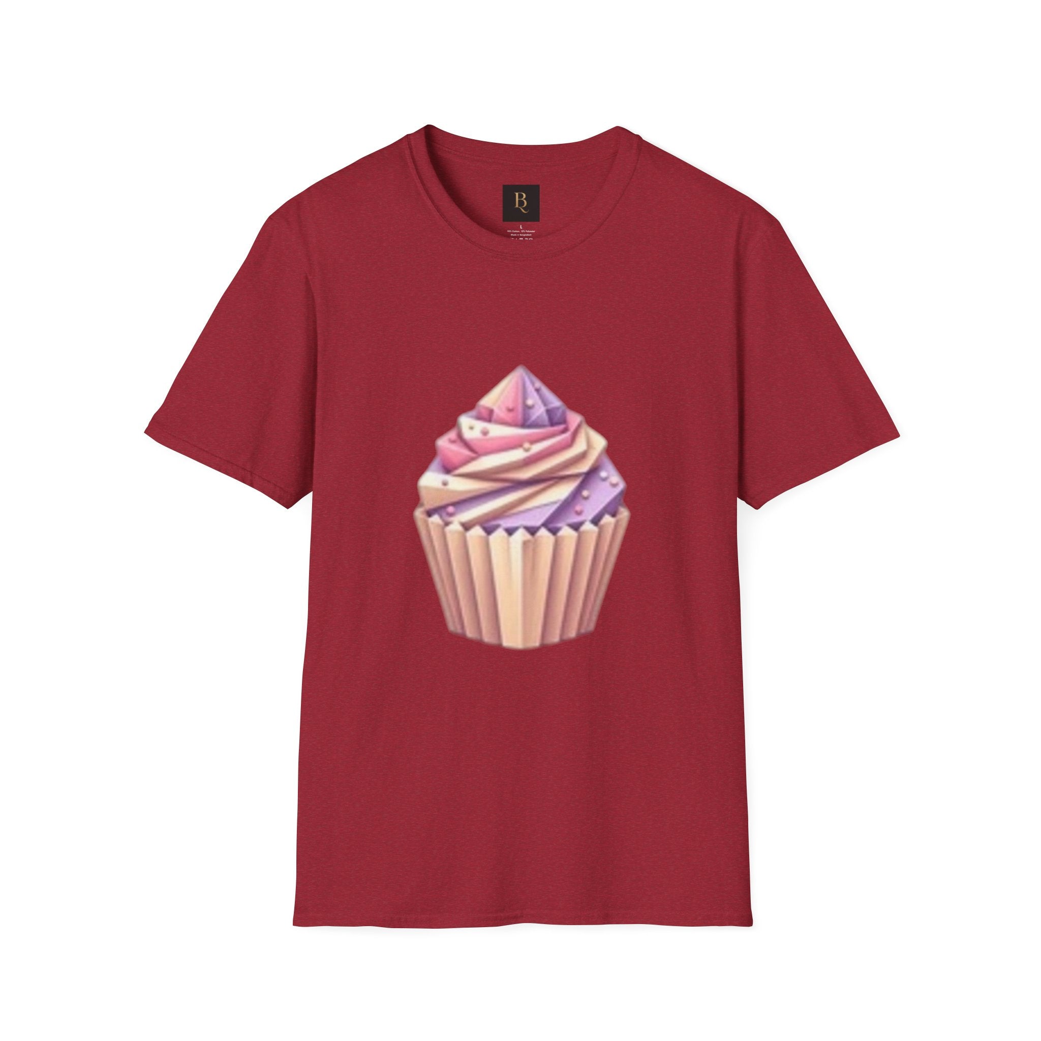 Cupcake Graphic Unisex Softstyle T-Shirt, Cute Dessert Tee, Birthday Gift, Foodie Apparel, Sweet Treat Lover Shirt