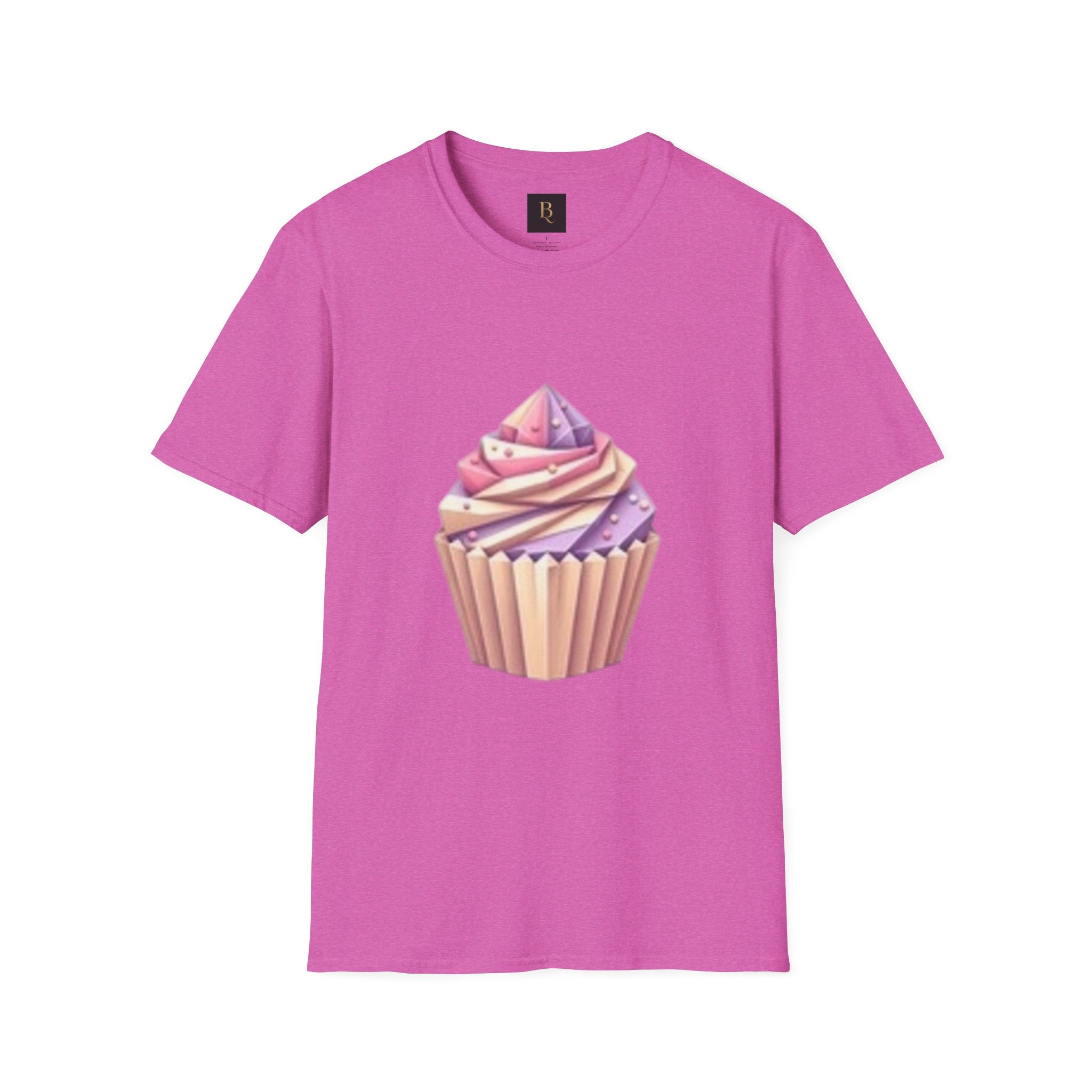 Cupcake Graphic Unisex Softstyle T-Shirt, Cute Dessert Tee, Birthday Gift, Foodie Apparel, Sweet Treat Lover Shirt