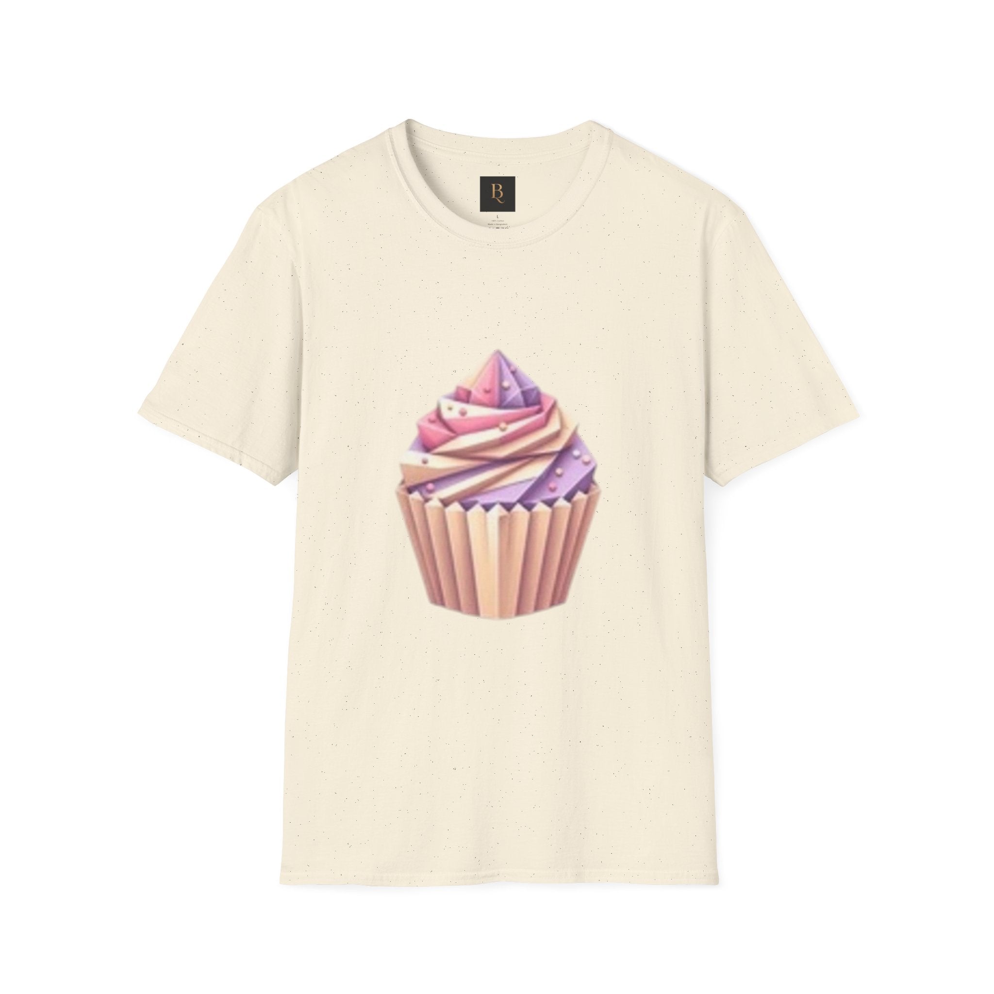 Cupcake Graphic Unisex Softstyle T-Shirt, Cute Dessert Tee, Birthday Gift, Foodie Apparel, Sweet Treat Lover Shirt
