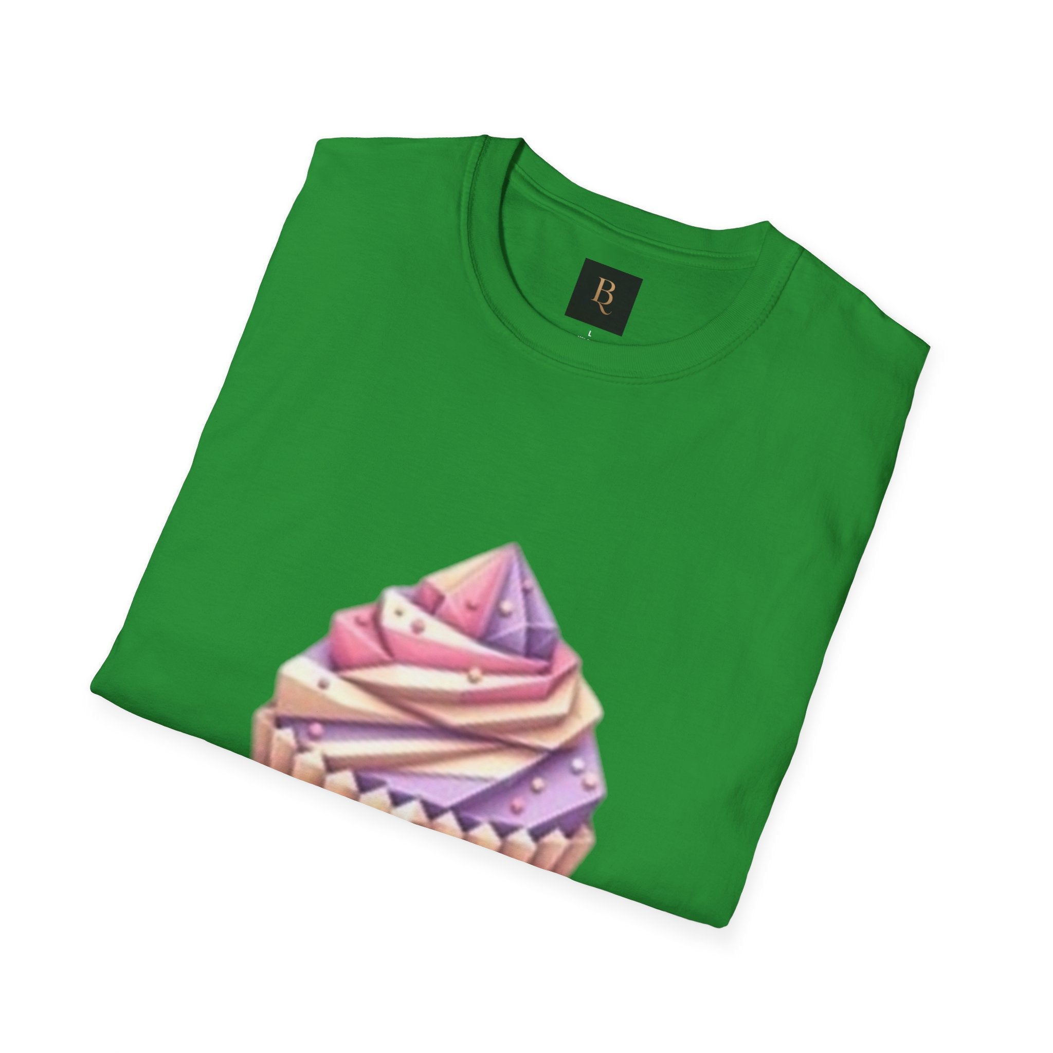 Cupcake Graphic Unisex Softstyle T-Shirt, Cute Dessert Tee, Birthday Gift, Foodie Apparel, Sweet Treat Lover Shirt