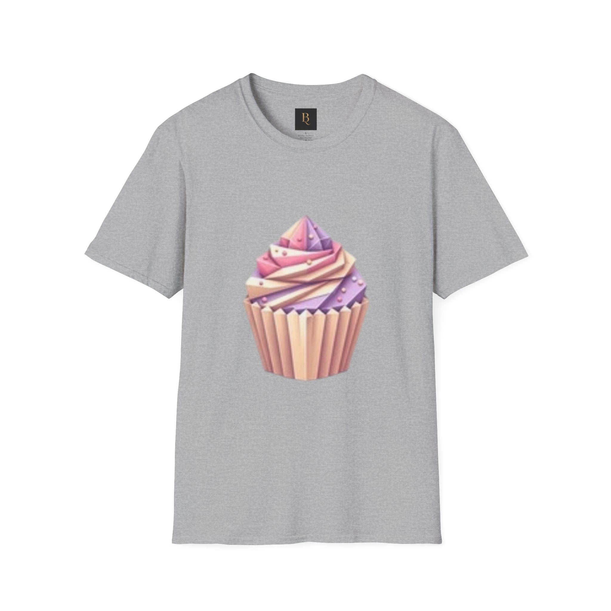 Cupcake Graphic Unisex Softstyle T-Shirt, Cute Dessert Tee, Birthday Gift, Foodie Apparel, Sweet Treat Lover Shirt