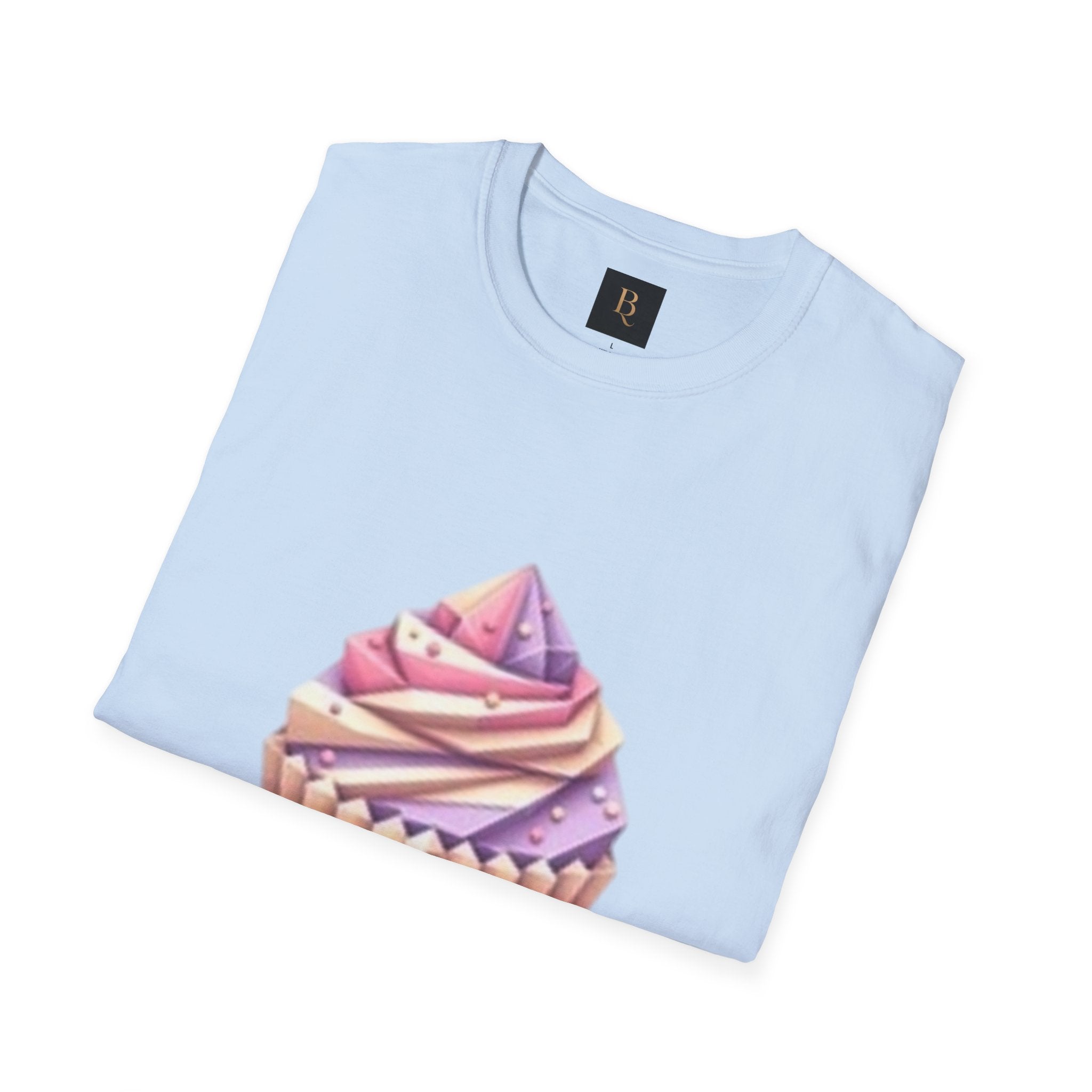 Cupcake Graphic Unisex Softstyle T-Shirt, Cute Dessert Tee, Birthday Gift, Foodie Apparel, Sweet Treat Lover Shirt