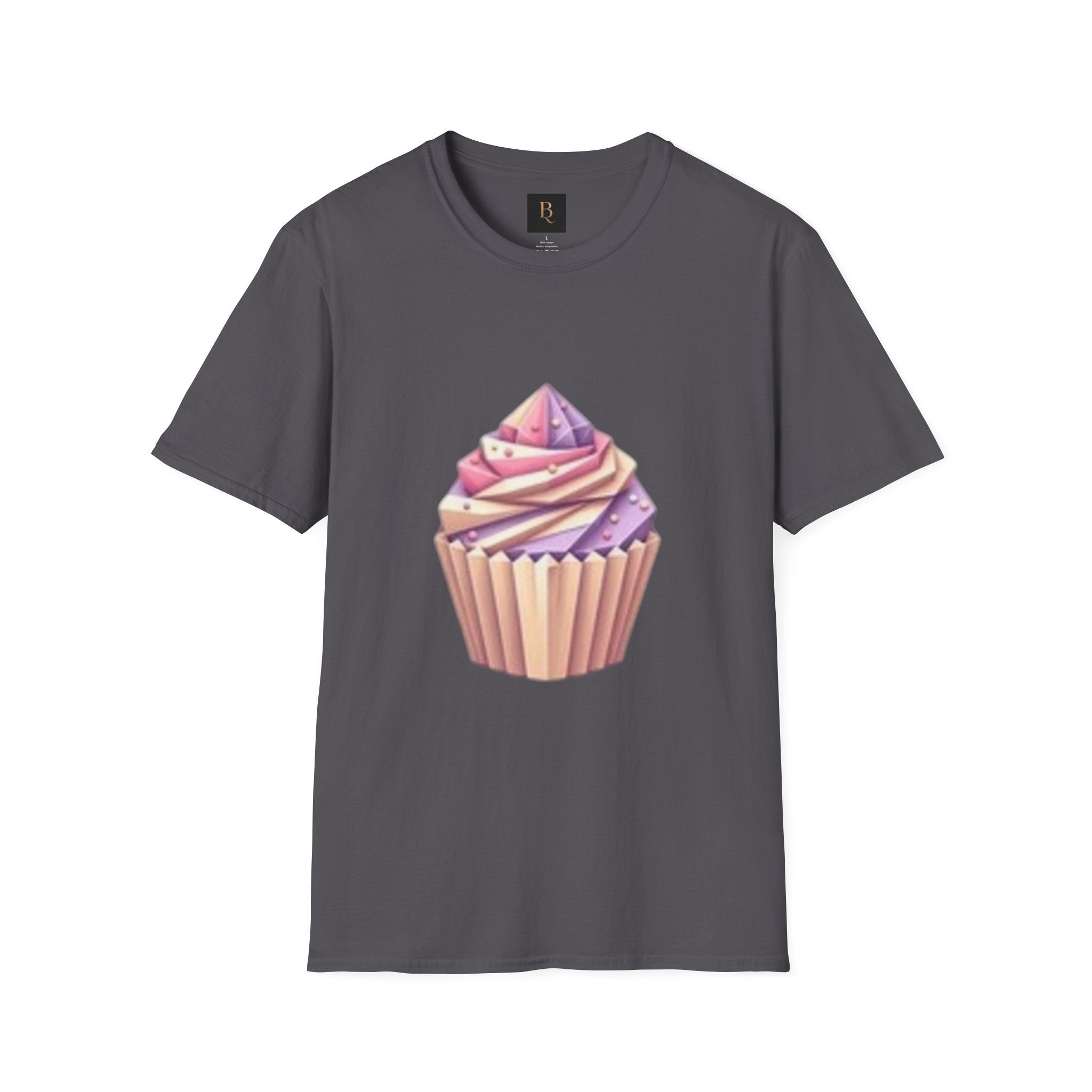 Cupcake Graphic Unisex Softstyle T-Shirt, Cute Dessert Tee, Birthday Gift, Foodie Apparel, Sweet Treat Lover Shirt