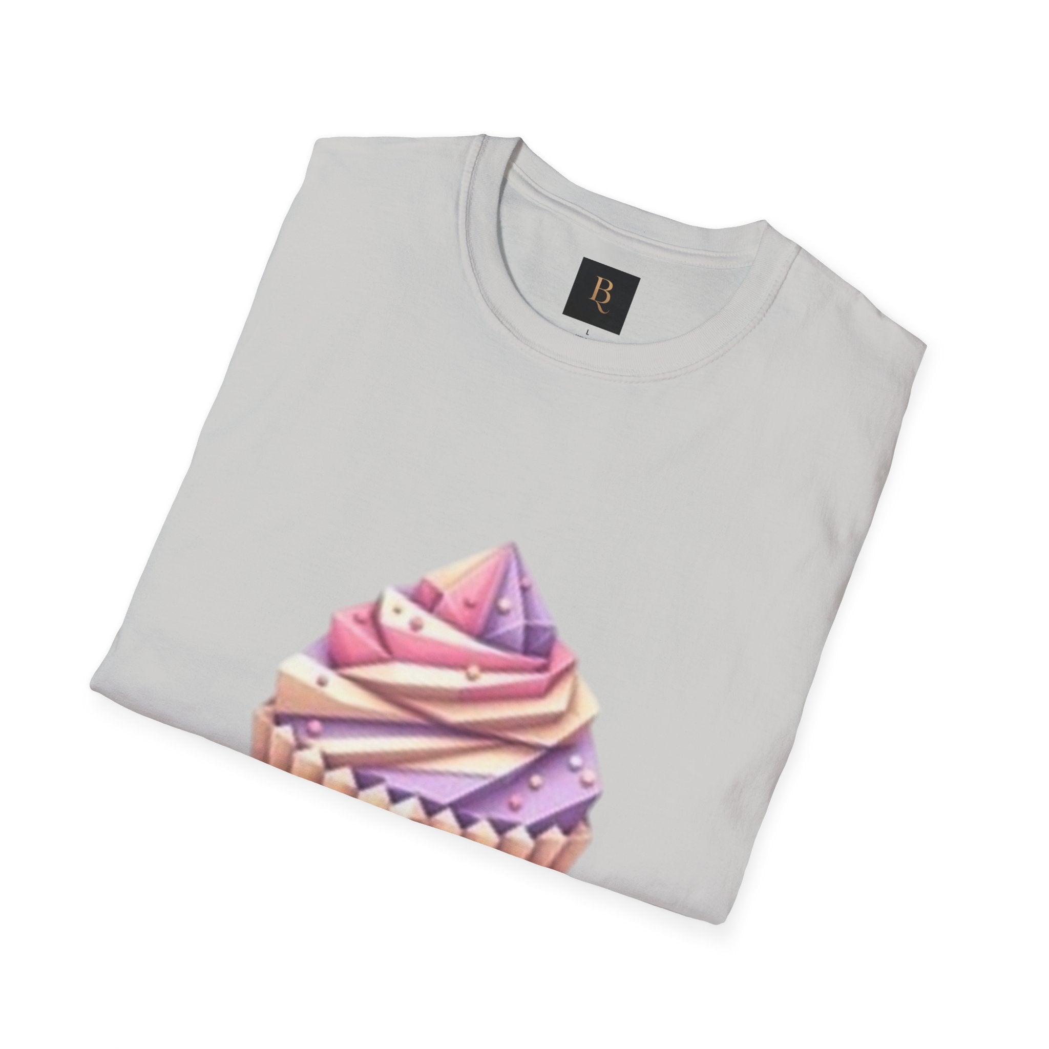 Cupcake Graphic Unisex Softstyle T-Shirt, Cute Dessert Tee, Birthday Gift, Foodie Apparel, Sweet Treat Lover Shirt