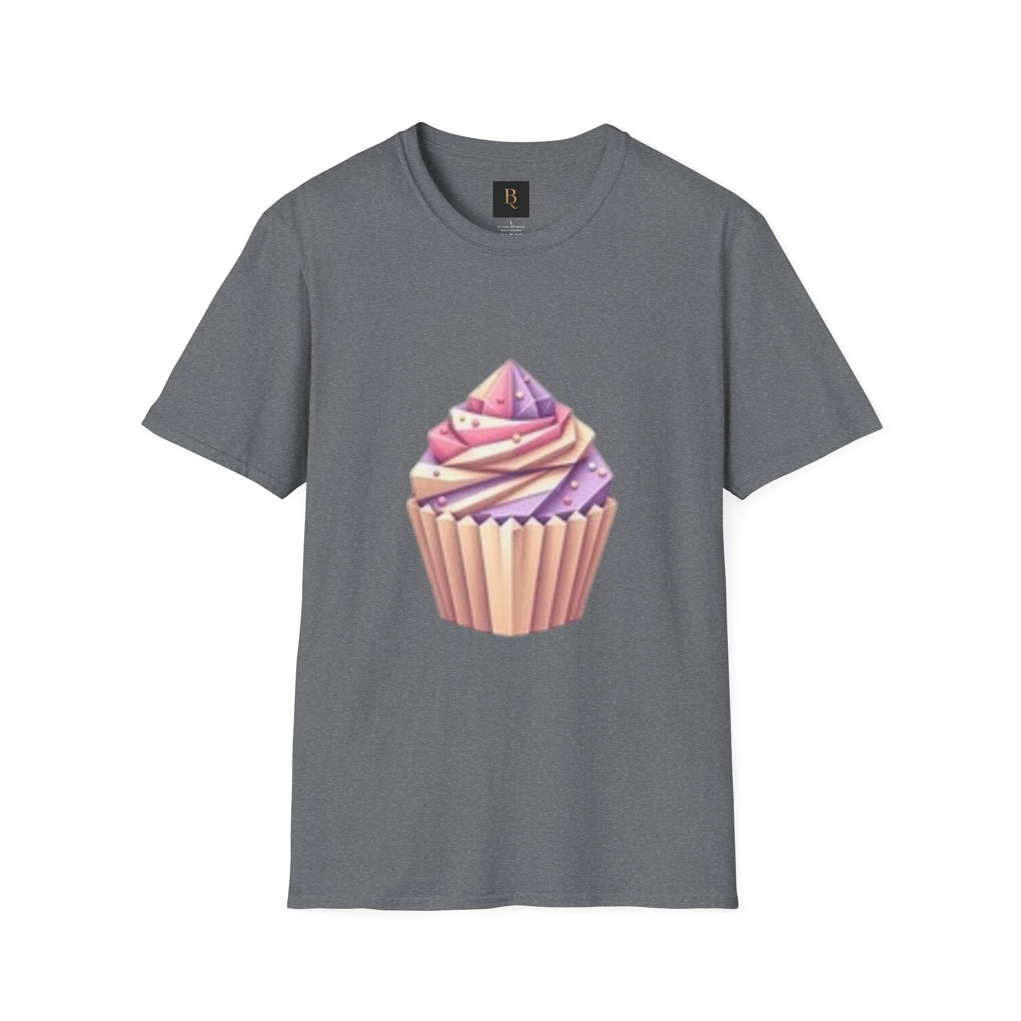 Cupcake Graphic Unisex Softstyle T-Shirt, Cute Dessert Tee, Birthday Gift, Foodie Apparel, Sweet Treat Lover Shirt