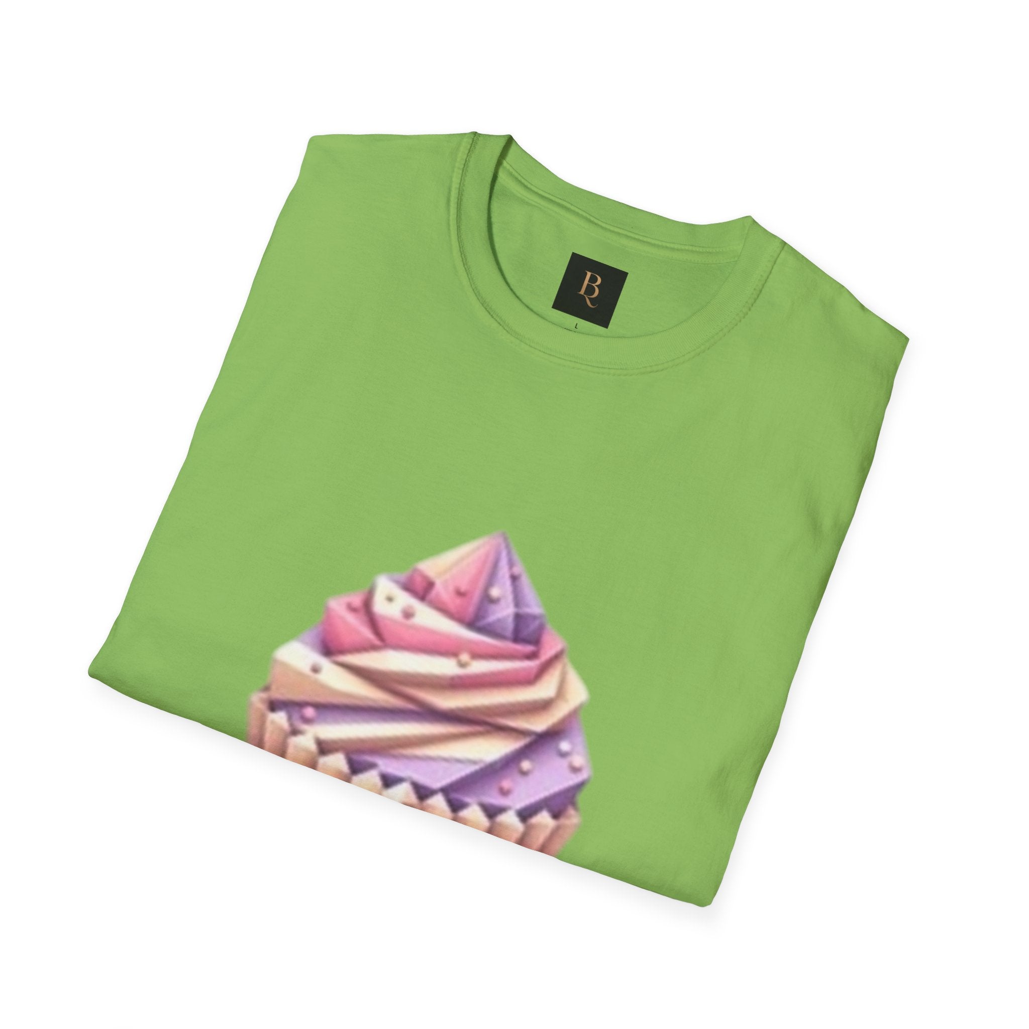 Cupcake Graphic Unisex Softstyle T-Shirt, Cute Dessert Tee, Birthday Gift, Foodie Apparel, Sweet Treat Lover Shirt