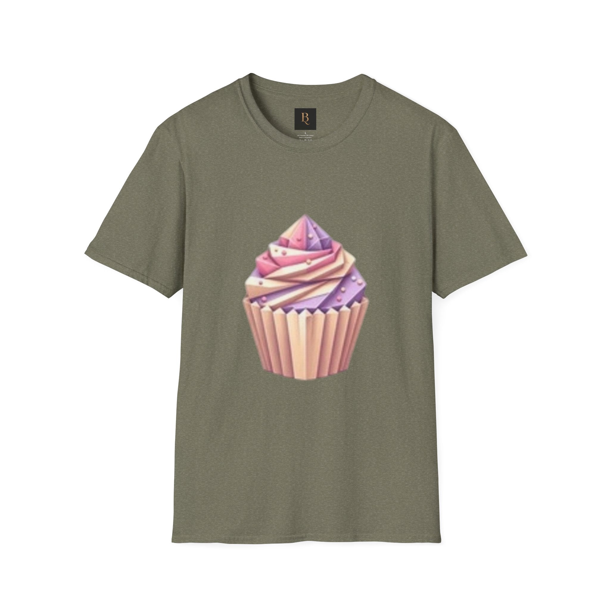 Cupcake Graphic Unisex Softstyle T-Shirt, Cute Dessert Tee, Birthday Gift, Foodie Apparel, Sweet Treat Lover Shirt