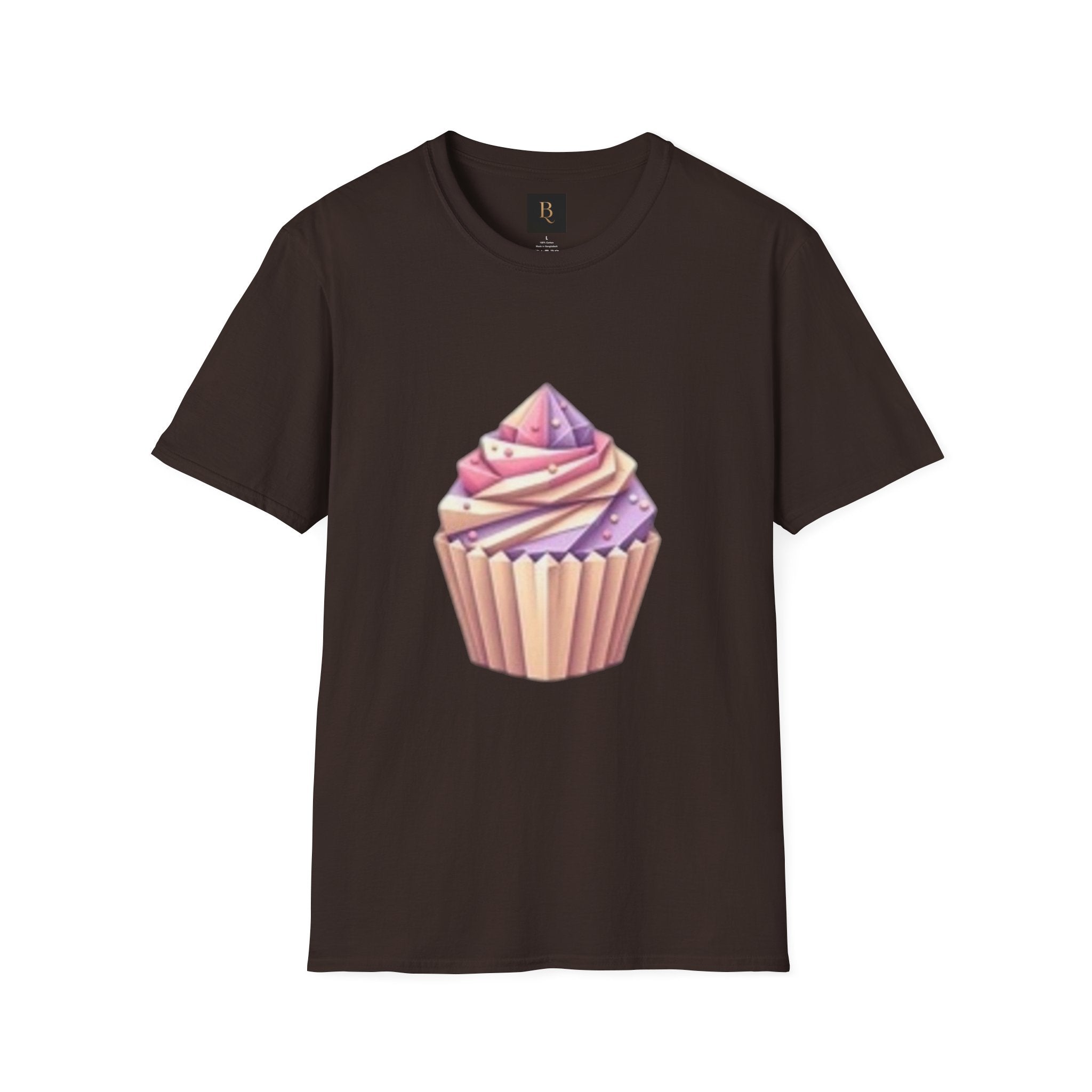 Cupcake Graphic Unisex Softstyle T-Shirt, Cute Dessert Tee, Birthday Gift, Foodie Apparel, Sweet Treat Lover Shirt