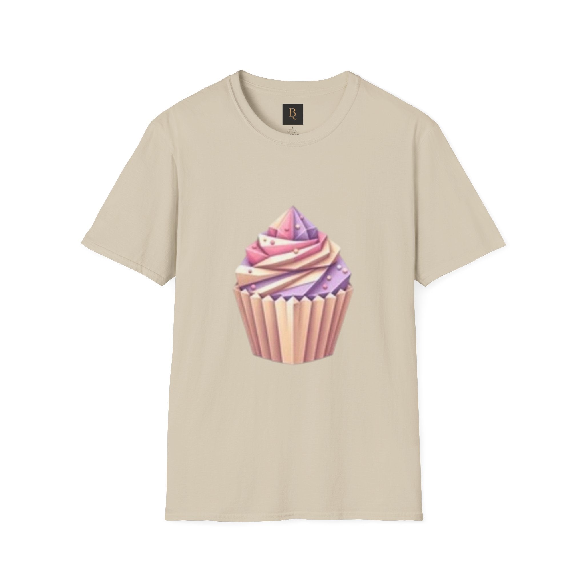Cupcake Graphic Unisex Softstyle T-Shirt, Cute Dessert Tee, Birthday Gift, Foodie Apparel, Sweet Treat Lover Shirt