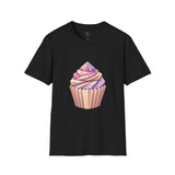Cupcake Graphic Unisex Softstyle T-Shirt, Cute Dessert Tee, Birthday Gift, Foodie Apparel, Sweet Treat Lover Shirt