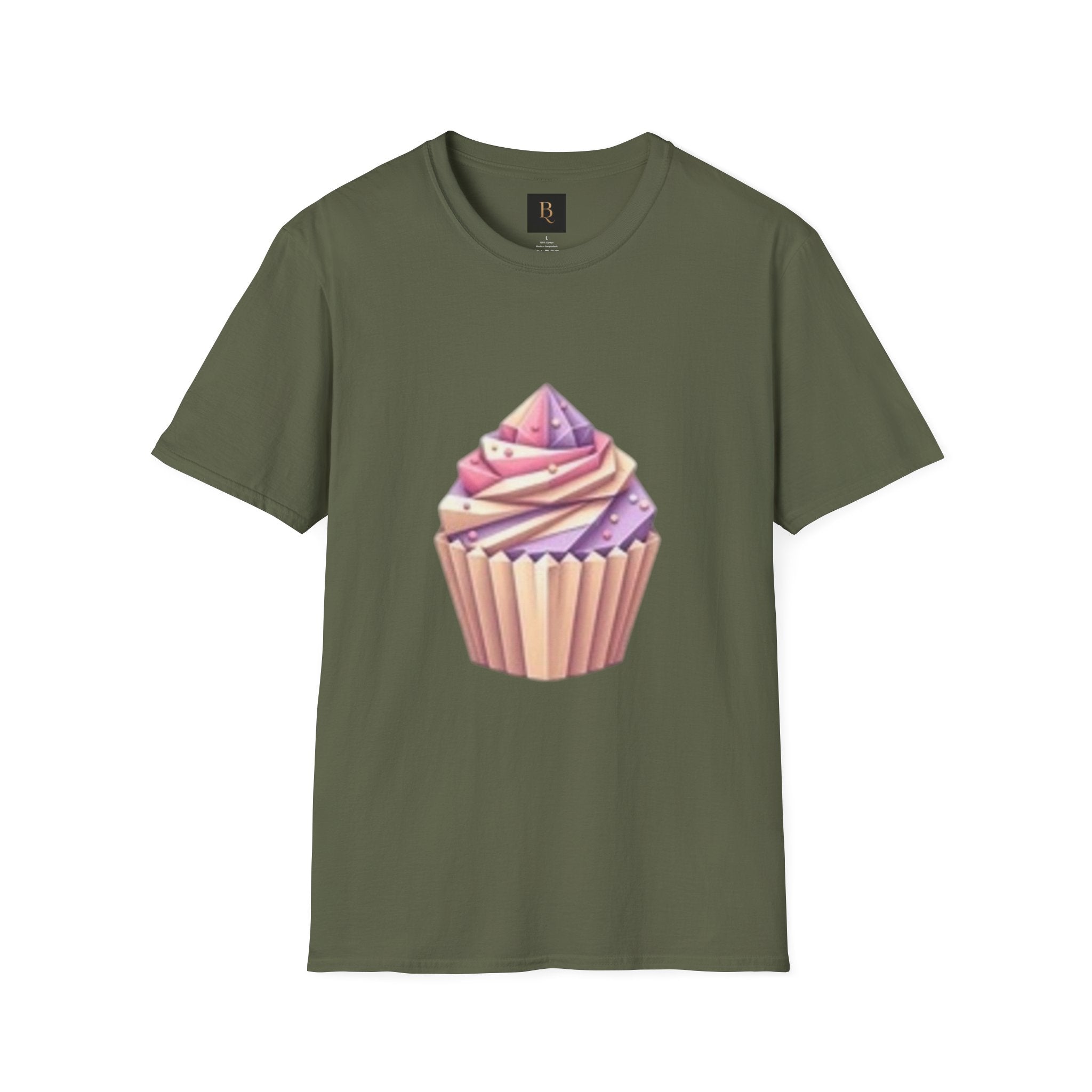 Cupcake Graphic Unisex Softstyle T-Shirt, Cute Dessert Tee, Birthday Gift, Foodie Apparel, Sweet Treat Lover Shirt