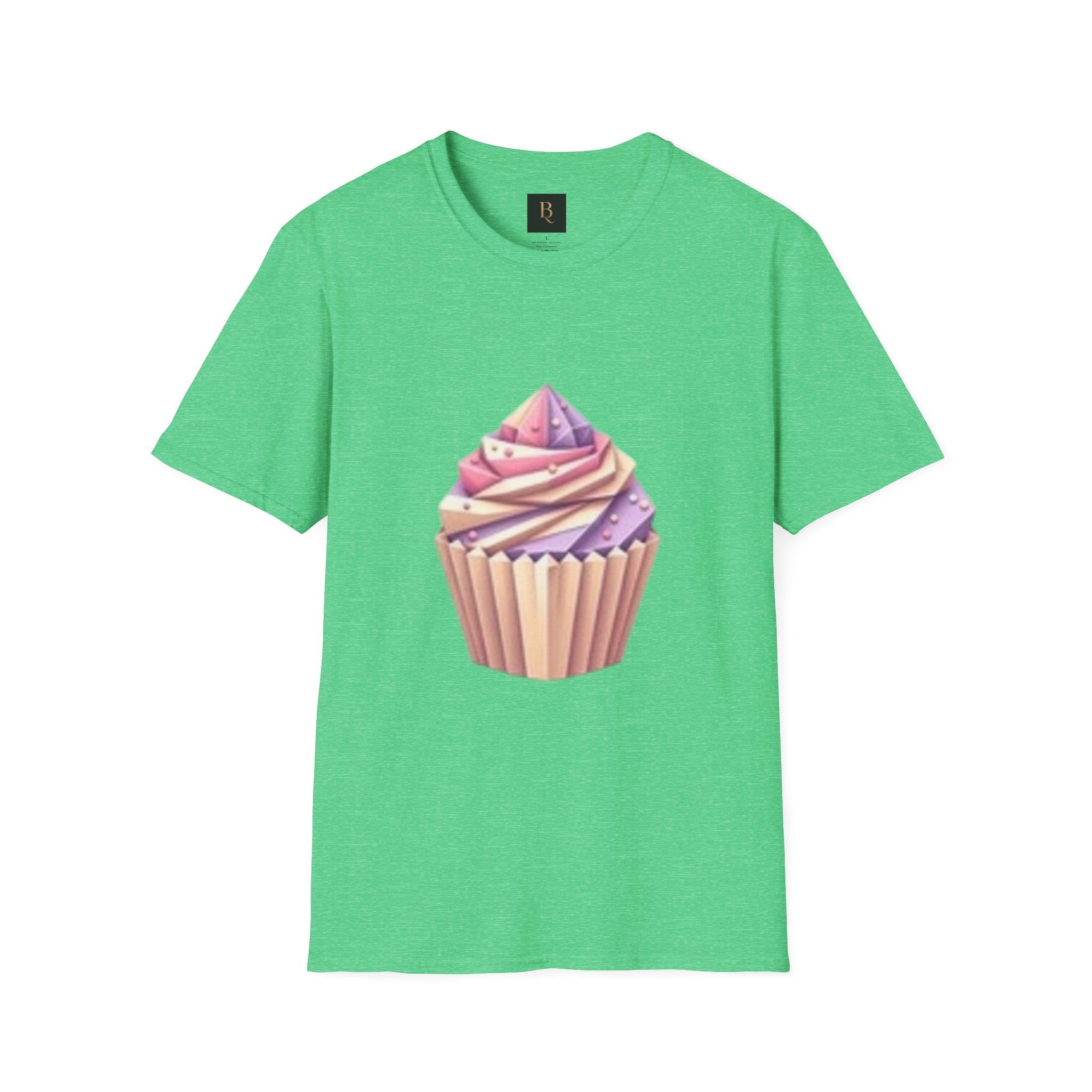 Cupcake Graphic Unisex Softstyle T-Shirt, Cute Dessert Tee, Birthday Gift, Foodie Apparel, Sweet Treat Lover Shirt