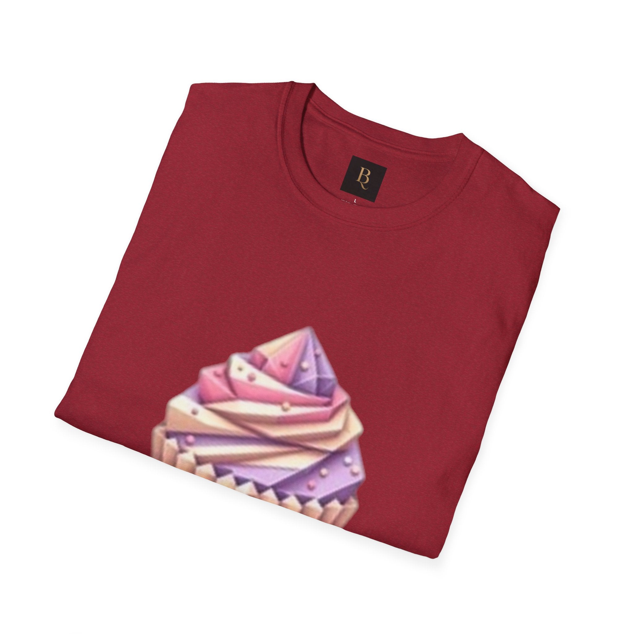 Cupcake Graphic Unisex Softstyle T-Shirt, Cute Dessert Tee, Birthday Gift, Foodie Apparel, Sweet Treat Lover Shirt