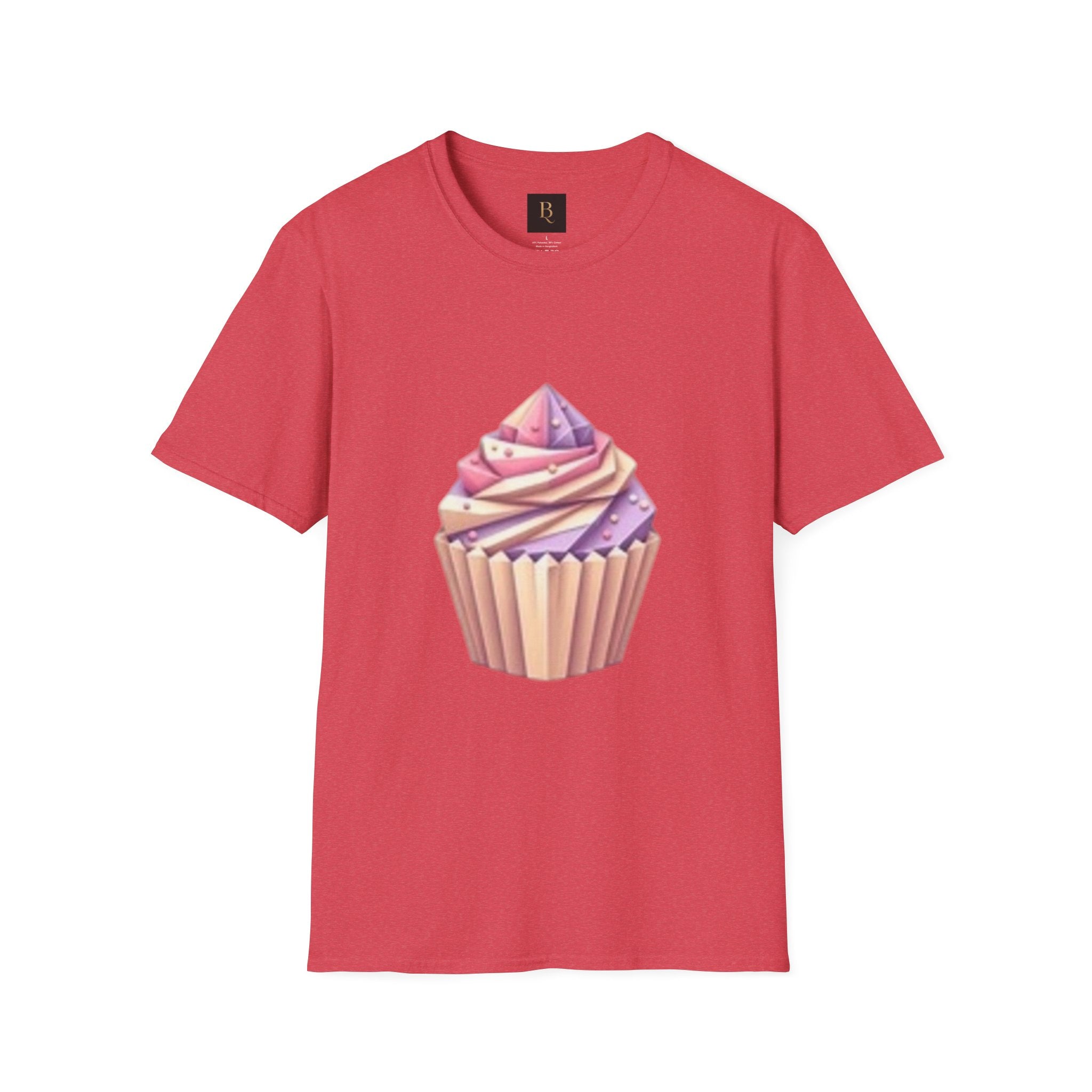 Cupcake Graphic Unisex Softstyle T-Shirt, Cute Dessert Tee, Birthday Gift, Foodie Apparel, Sweet Treat Lover Shirt