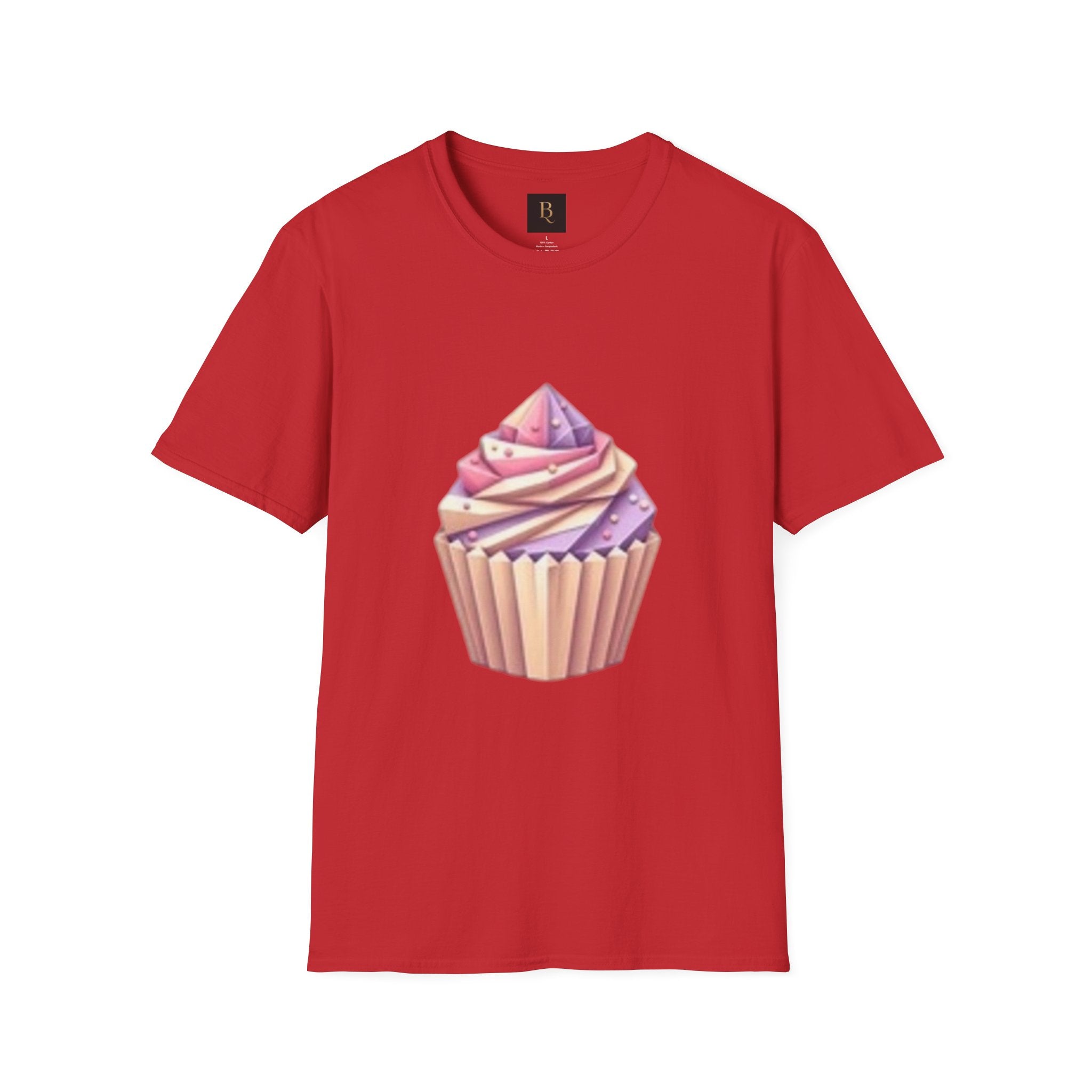 Cupcake Graphic Unisex Softstyle T-Shirt, Cute Dessert Tee, Birthday Gift, Foodie Apparel, Sweet Treat Lover Shirt
