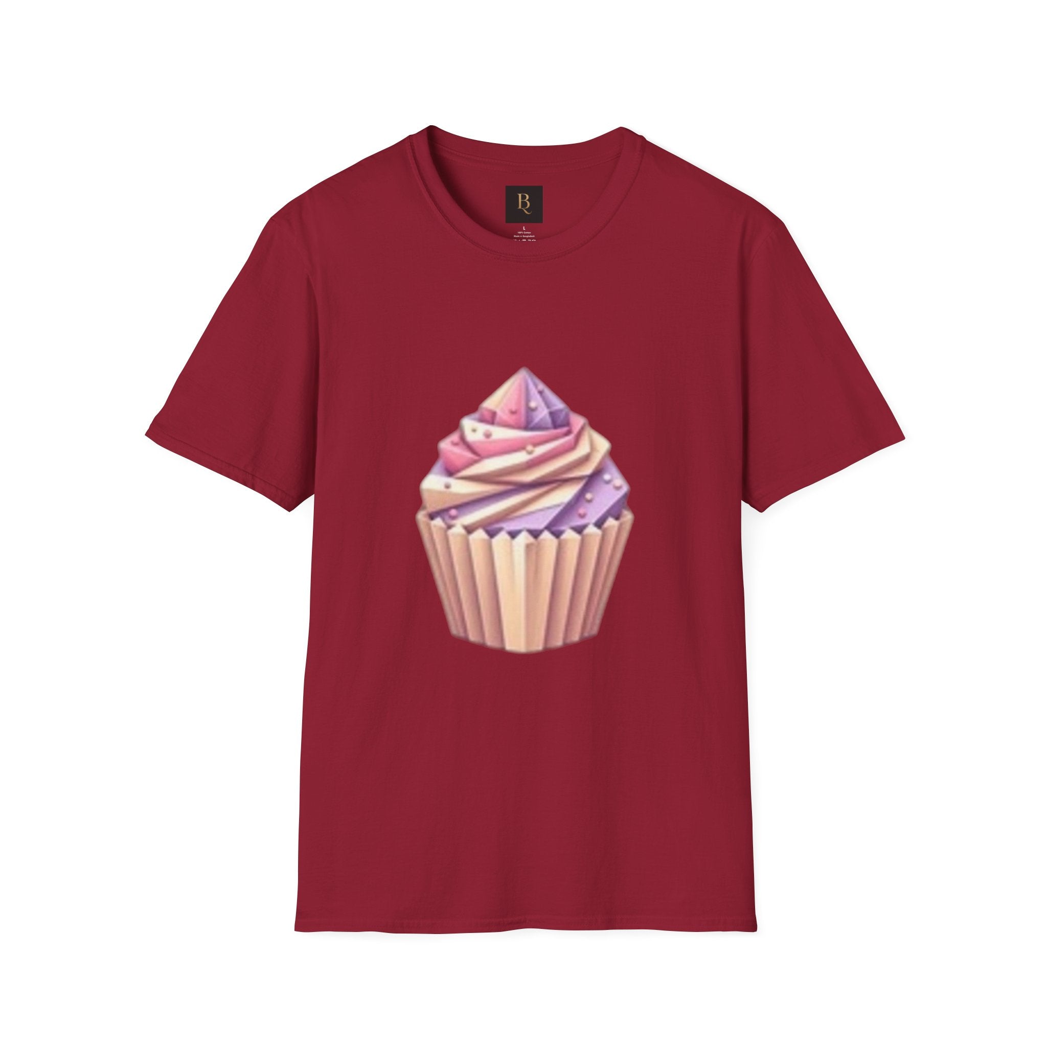 Cupcake Graphic Unisex Softstyle T-Shirt, Cute Dessert Tee, Birthday Gift, Foodie Apparel, Sweet Treat Lover Shirt