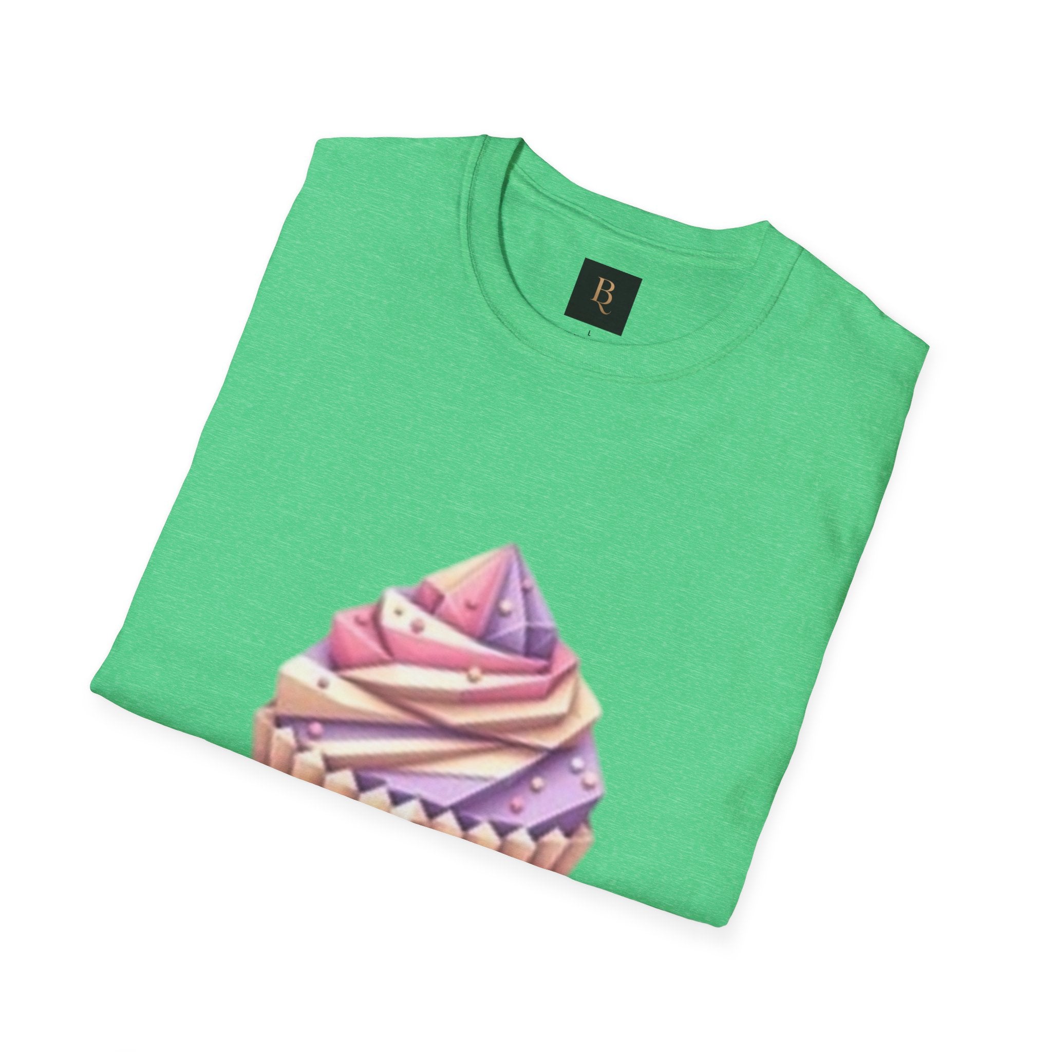 Cupcake Graphic Unisex Softstyle T-Shirt, Cute Dessert Tee, Birthday Gift, Foodie Apparel, Sweet Treat Lover Shirt