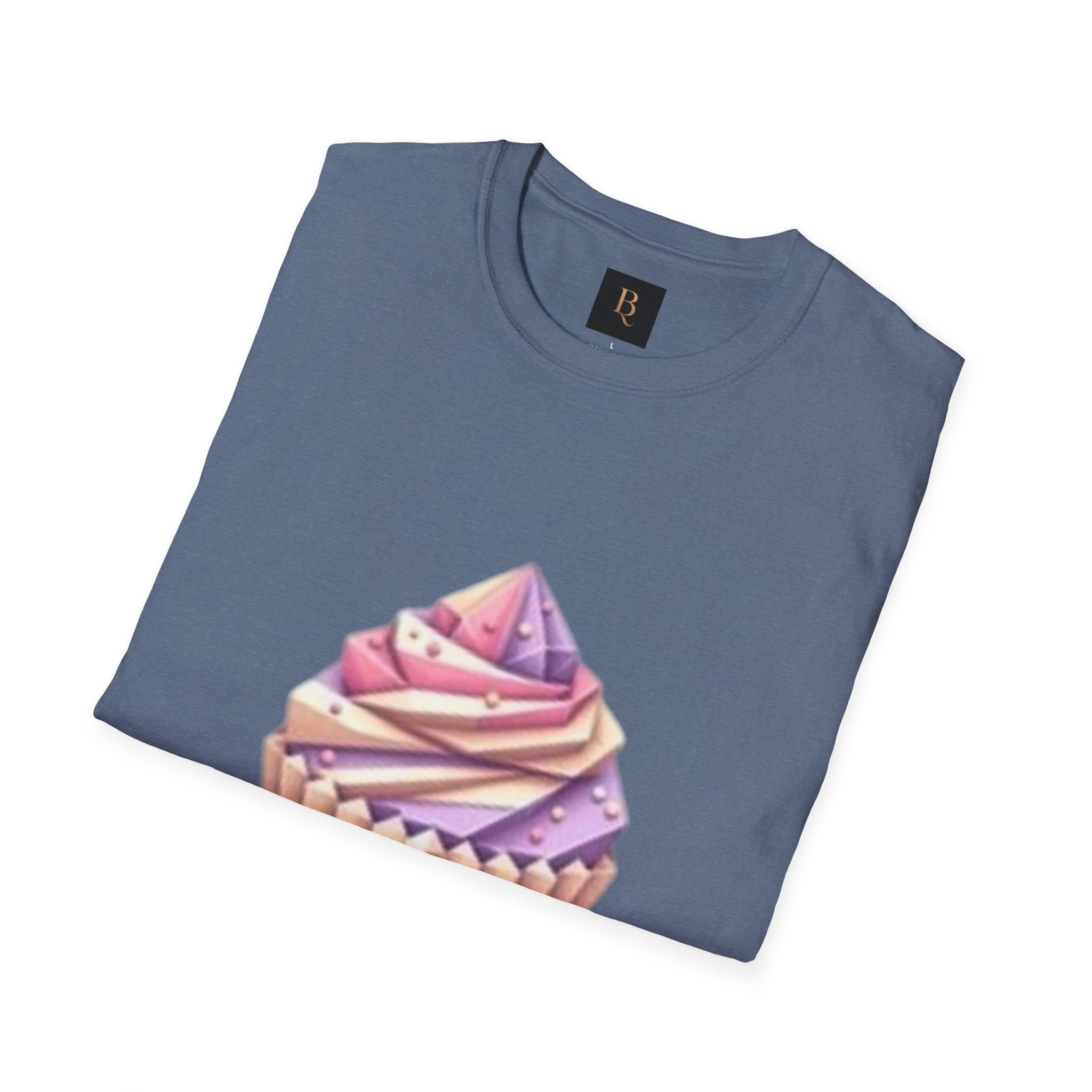 Cupcake Graphic Unisex Softstyle T-Shirt, Cute Dessert Tee, Birthday Gift, Foodie Apparel, Sweet Treat Lover Shirt