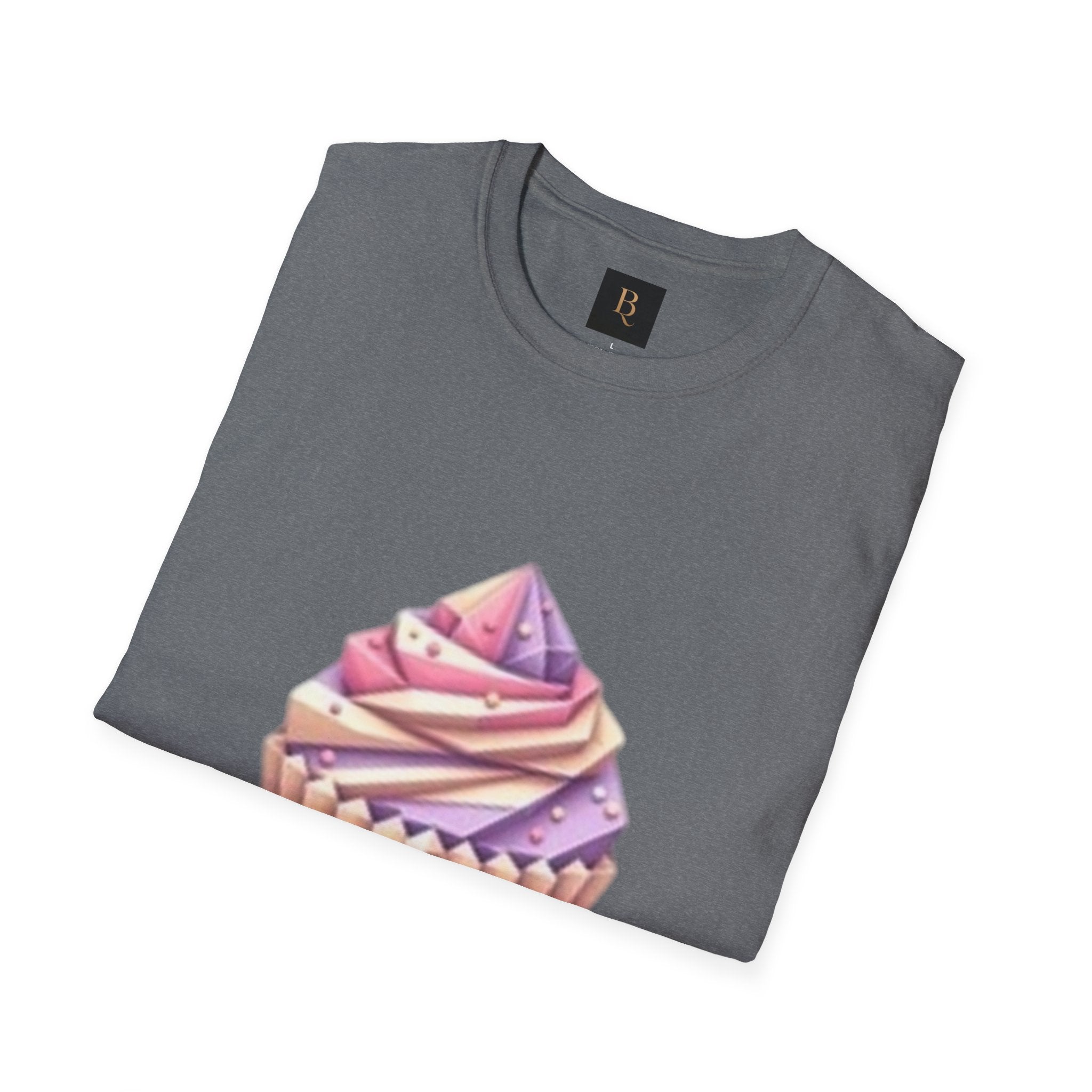 Cupcake Graphic Unisex Softstyle T-Shirt, Cute Dessert Tee, Birthday Gift, Foodie Apparel, Sweet Treat Lover Shirt