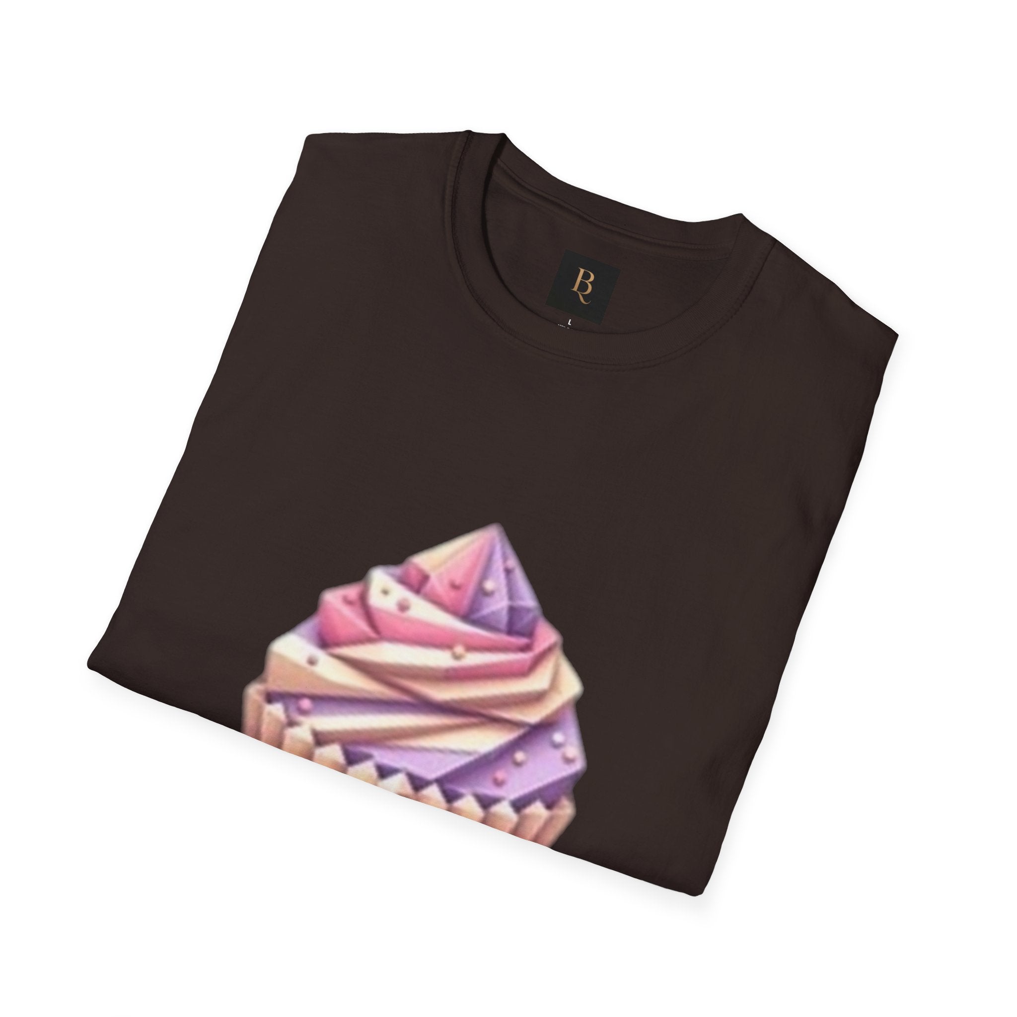 Cupcake Graphic Unisex Softstyle T-Shirt, Cute Dessert Tee, Birthday Gift, Foodie Apparel, Sweet Treat Lover Shirt