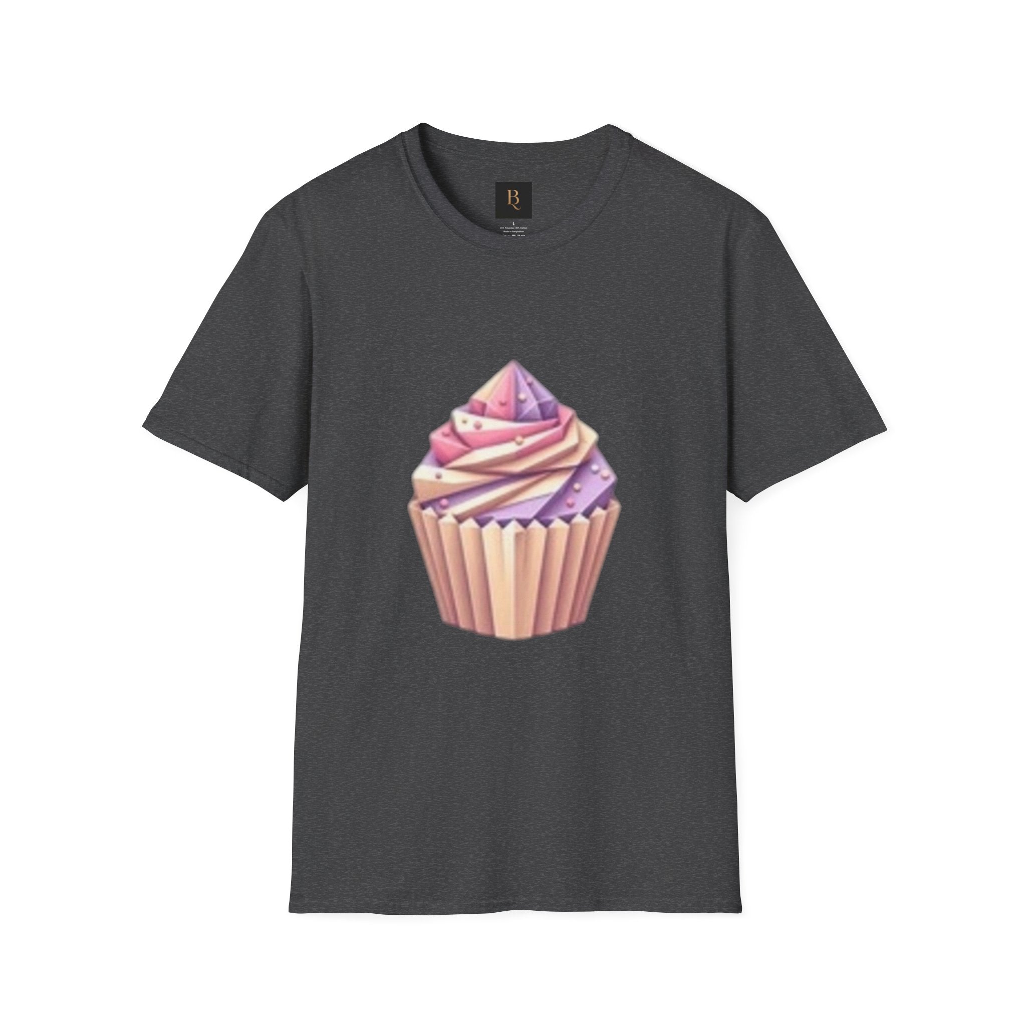 Cupcake Graphic Unisex Softstyle T-Shirt, Cute Dessert Tee, Birthday Gift, Foodie Apparel, Sweet Treat Lover Shirt
