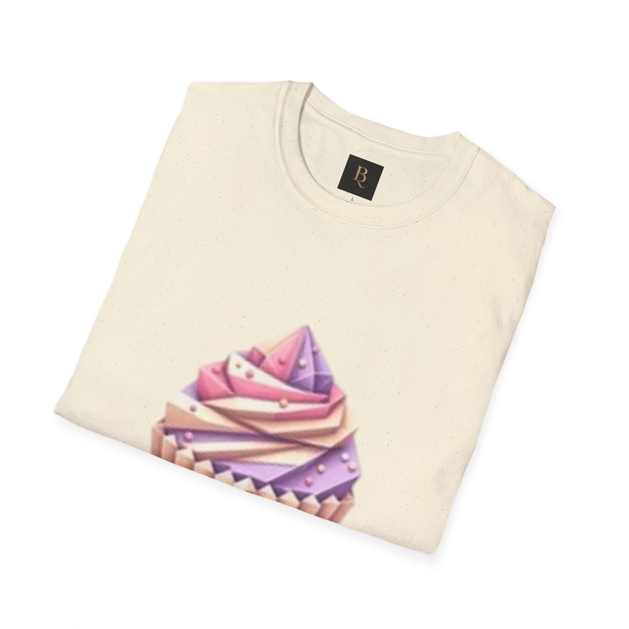 Cupcake Graphic Unisex Softstyle T-Shirt, Cute Dessert Tee, Birthday Gift, Foodie Apparel, Sweet Treat Lover Shirt