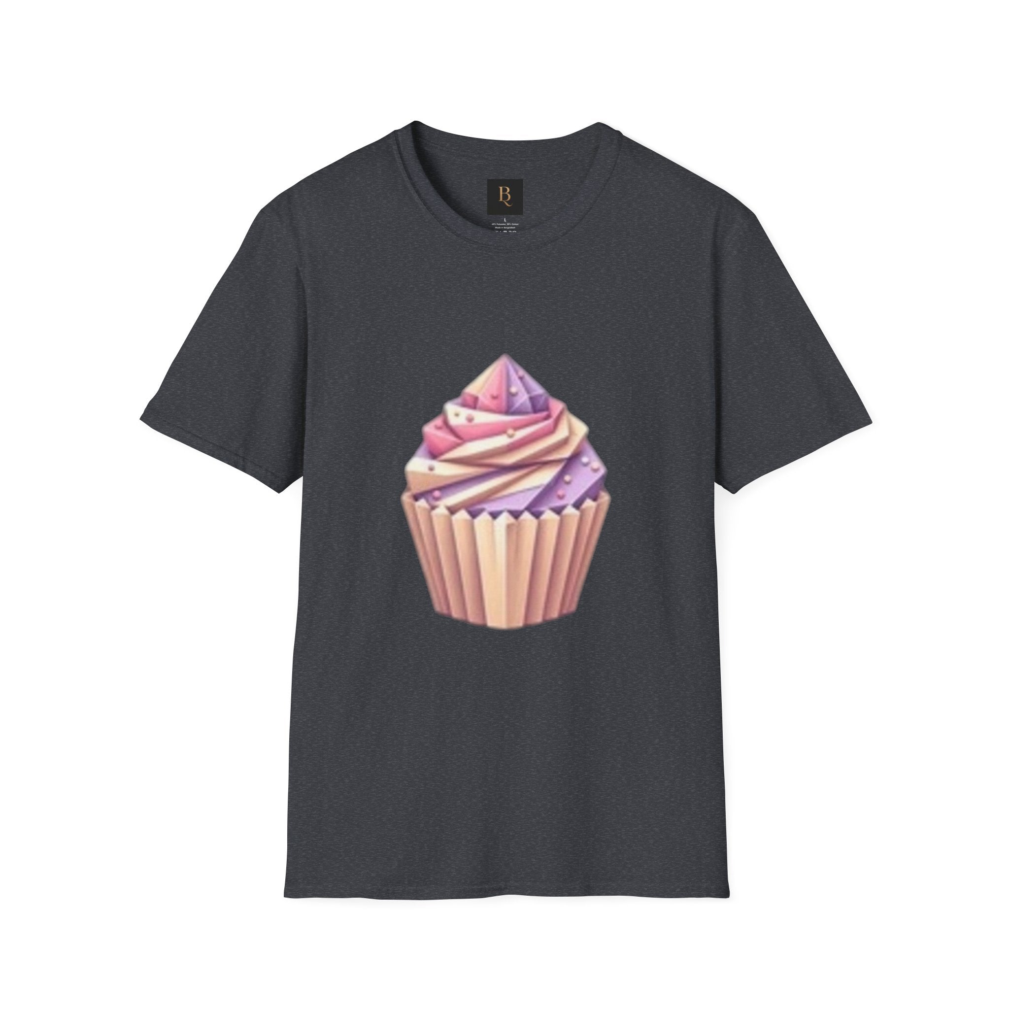 Cupcake Graphic Unisex Softstyle T-Shirt, Cute Dessert Tee, Birthday Gift, Foodie Apparel, Sweet Treat Lover Shirt