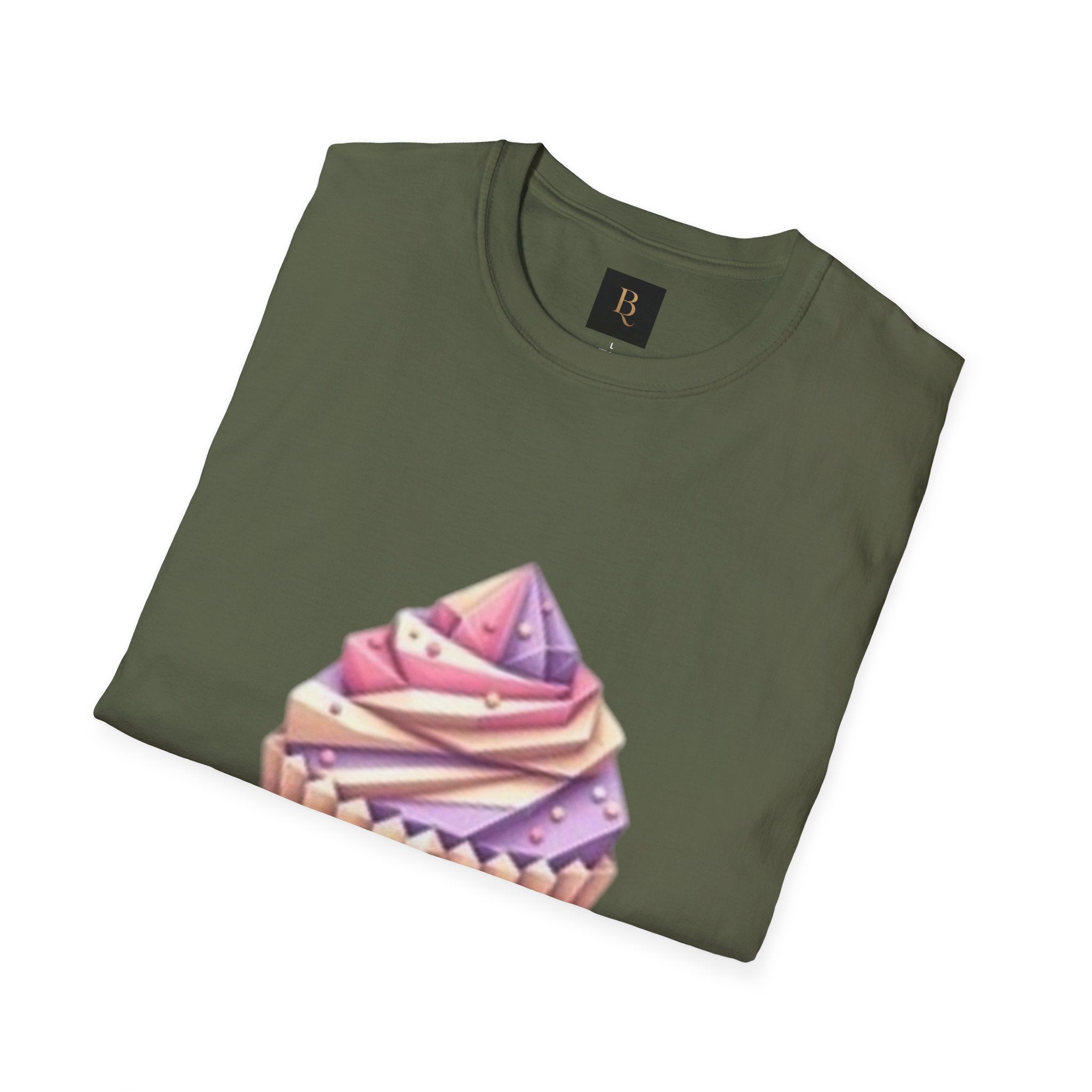 Cupcake Graphic Unisex Softstyle T-Shirt, Cute Dessert Tee, Birthday Gift, Foodie Apparel, Sweet Treat Lover Shirt